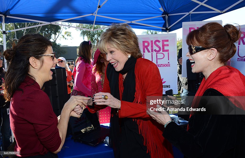 Legendary Actress Jane Fonda Helps Kick-Off One Billion Rising In West Hollywood