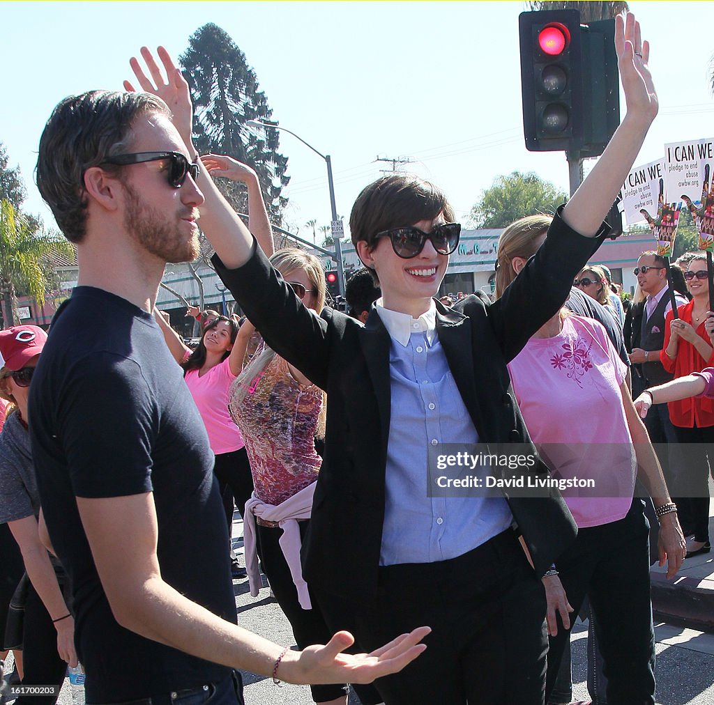 Jane Fonda Helps Kick-Off One Billion Rising In West Hollywood