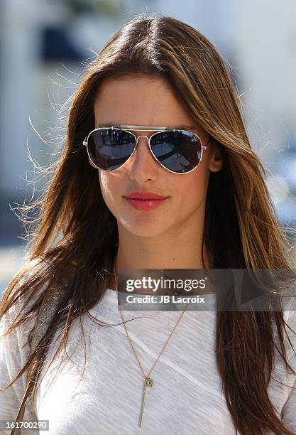 Alessandra Ambrosio is seen on February 14, 2013 in Los Angeles, California.