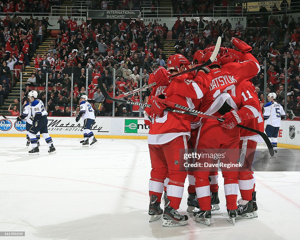 St Louis Blues v Detroit Red Wings