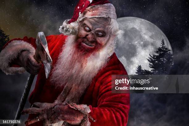 pictures of real serial killer santa zombie on the prowl - psychopathy stock pictures, royalty-free photos & images