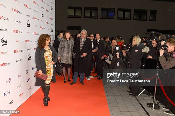 Anastasia Zampounidis attends the 5th '99Fire-Films-Award' - Red Carpet Arrivals at Admiralspalast on February 14, 2013 in Berlin, Germany.