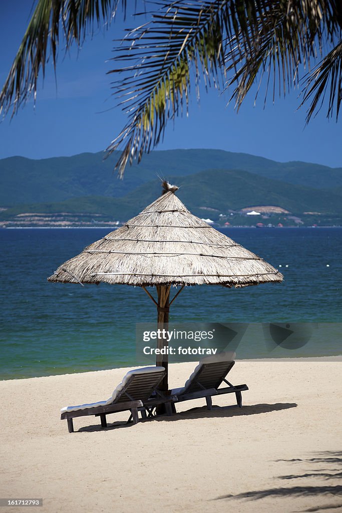 Tropical holidays on Nha Trang beach, Vietnam