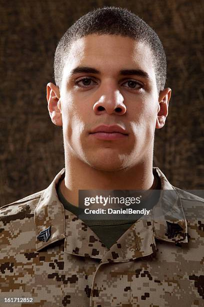 us marines portrait - military grave stock pictures, royalty-free photos & images