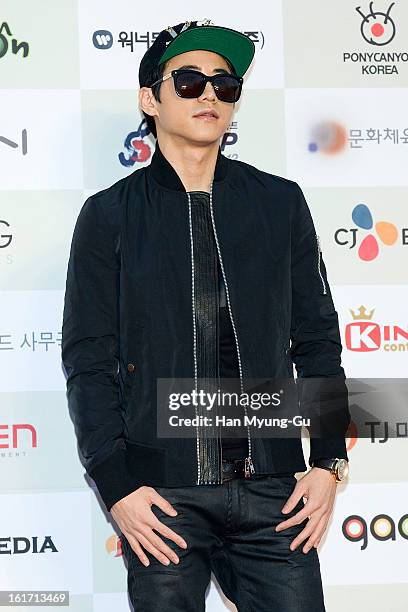 South Korean singer Double K attends during the 2nd Gaon Chart K-POP Awards at Olympic Hall on February 13, 2013 in Seoul, South Korea.