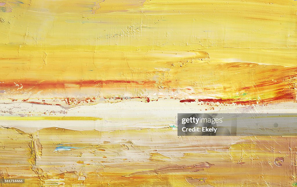 Abstract painted yellow art backgrounds.