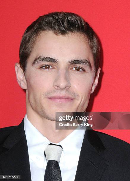 Actor Dave Franco arrives at the Los Angeles Premiere 'Warm Bodies' at ArcLight Cinemas Cinerama Dome on January 29, 2013 in Hollywood, California.