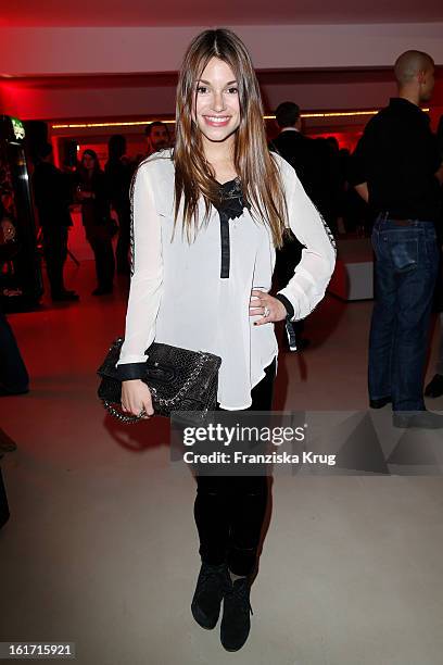 Anna Julia Kapfelsberger attends the 5th '99Fire-Films-Award' - Red Carpet Arrivals at the Admiralspalast on February 14, 2013 in Berlin, Germany.