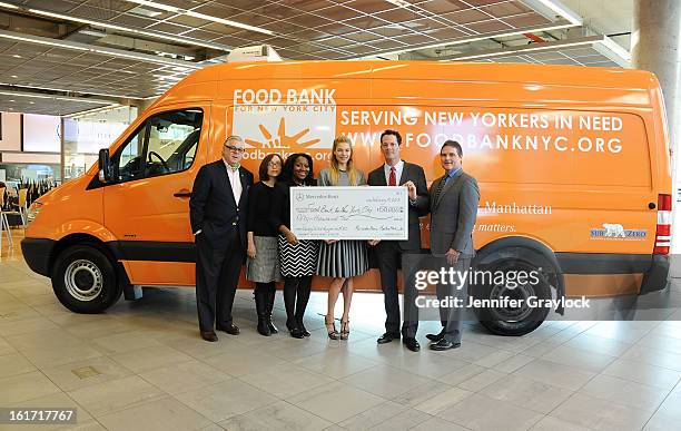 Ken Fox, CDO Food Bank for New York City Alyssa Herman, CEO and President Food Bank for New York City Margarette Purvis, Model Jessica Hart, General...