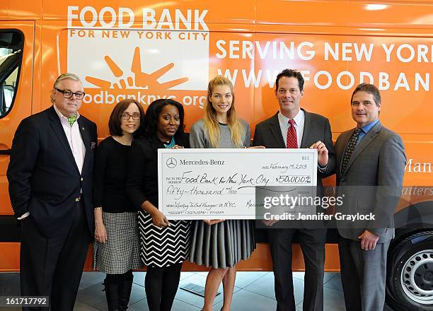 Ken Fox, CDO Food Bank for New York City Alyssa Herman, CEO and President Food Bank for New York City Margarette Purvis, Model Jessica Hart, General...