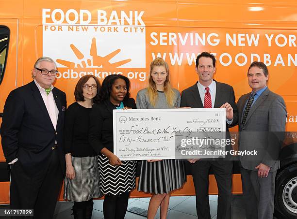 Ken Fox, CDO Food Bank for New York City Alyssa Herman, CEO and President Food Bank for New York City Margarette Purvis, Model Jessica Hart, General...