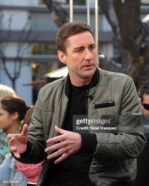 Luke Wilson visit Extra at The Grove on February 14, 2013 in Los Angeles, California.