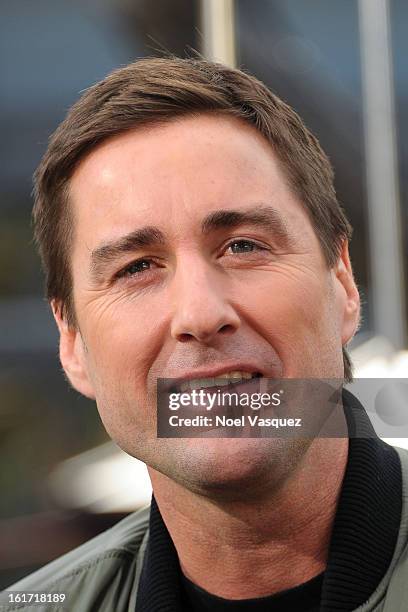 Luke Wilson visit Extra at The Grove on February 14, 2013 in Los Angeles, California.