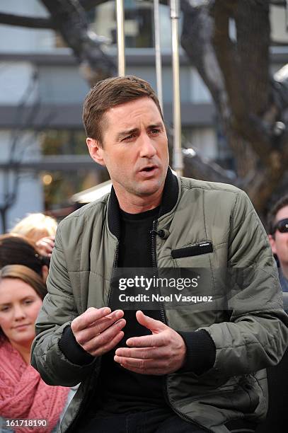 Luke Wilson visit Extra at The Grove on February 14, 2013 in Los Angeles, California.