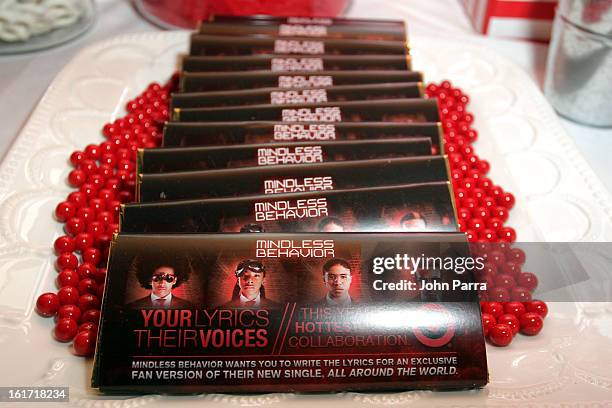 Target and Mindless Behavior celebrate Target exclusive deluxe edition of "All Around The World" in New York, Tuesday Feb. 14.