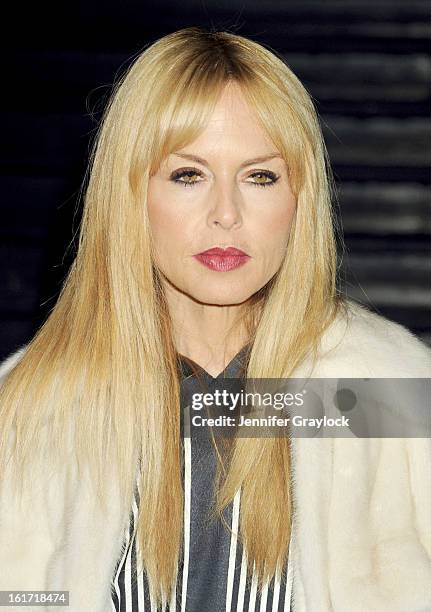 Fashion stylist Rachel Zoe attends the Marc Jacobs Fall 2013 Mercedes-Benz Fashion Show at N.Y. State Armory on February 14, 2013 in New York City.