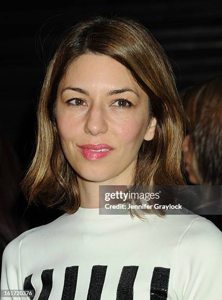 Actress Sofia Coppola attends the Marc Jacobs Fall 2013 Mercedes-Benz Fashion Show at N.Y. State Armory on February 14, 2013 in New York City.