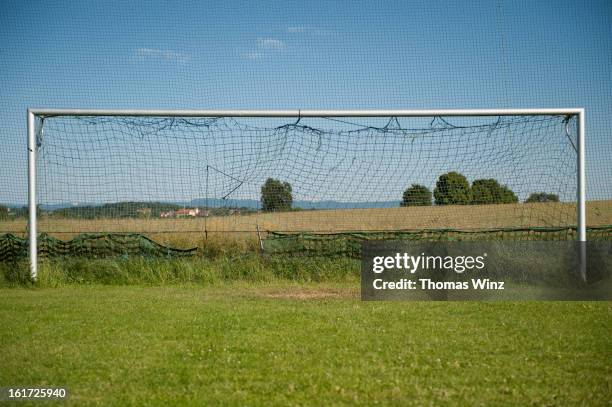 soccer goal - soccer net stock pictures, royalty-free photos & images