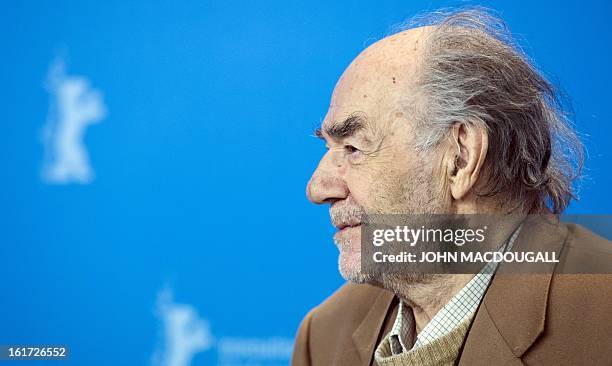 Dutch filmmaker George Sluizer poses during a photocall for the film Dark Blood competing in the 63rd Berlinale Film Festival in Berlin February 14,...