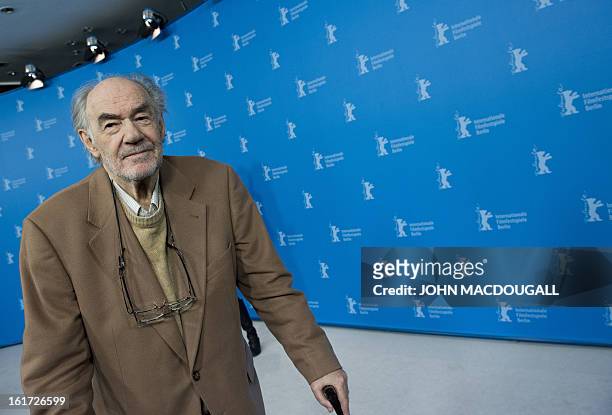 Dutch filmmaker George Sluizer poses during a photocall for the film Dark Blood competing in the 63rd Berlinale Film Festival in Berlin February 14,...