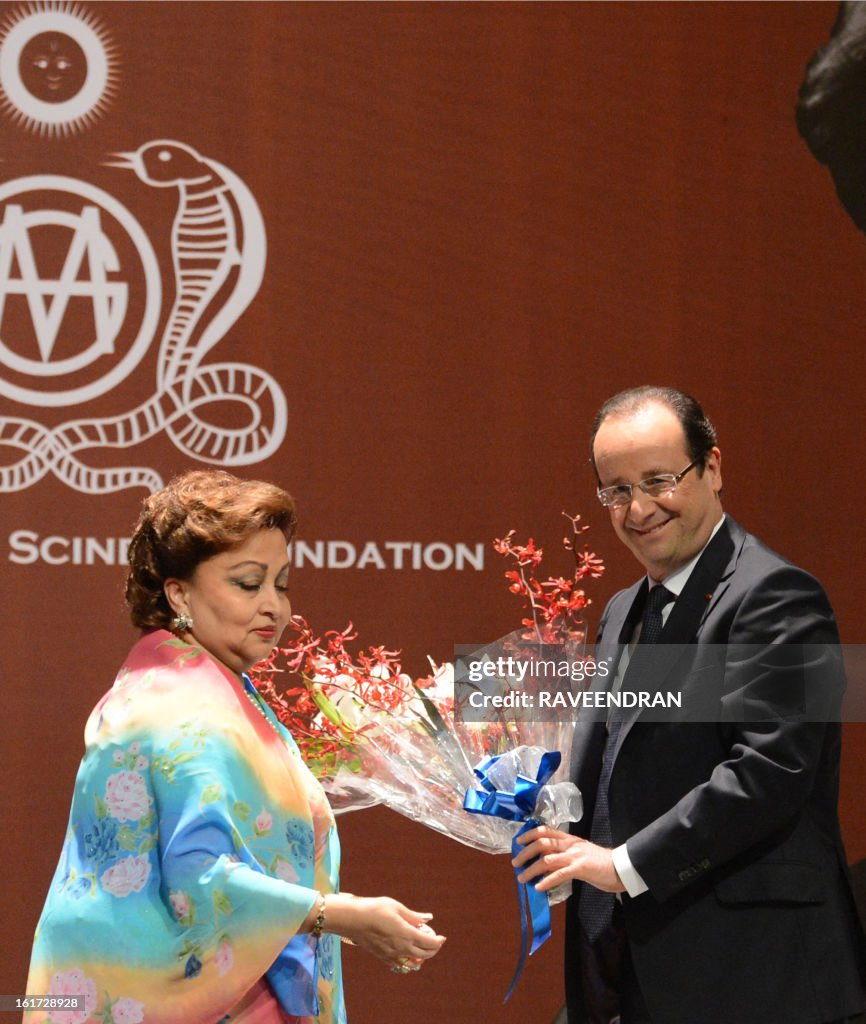 INDIA-FRANCE-AWARD-HOLLANDE