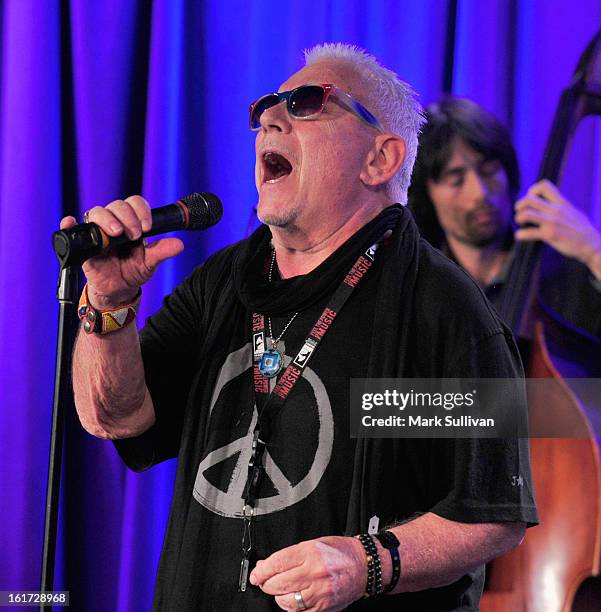 Singer Eric Burdon performs during An Evening With Eric Burdon at The GRAMMY Museum on February 14, 2013 in Los Angeles, California.