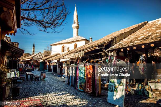 mostar flea market - mostar stock pictures, royalty-free photos & images
