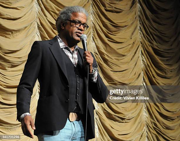 Film curator Elvis Mitchell speaks at Cassavetes' "Shadow 2013" - Film Independent Spirit Awards Nominee Discussion And Free Screening Co-Presented...