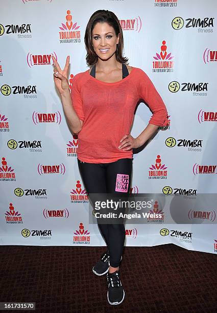 Professional wrestler Eve Torres attends One Billion Rising-Rise with V-Day and Zumba Fitness, One Billion Rising, a Global Day of Action to End...