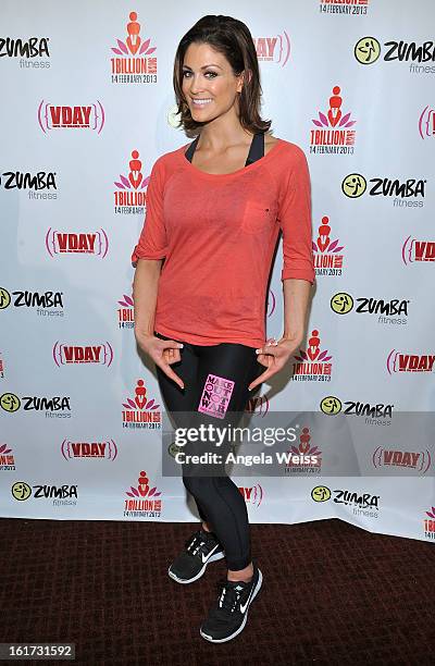 Professional wrestler Eve Torres attends One Billion Rising-Rise with V-Day and Zumba Fitness, One Billion Rising, a Global Day of Action to End...