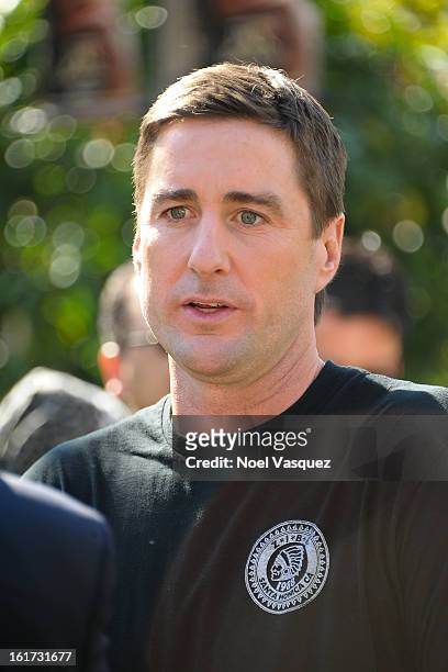 Luke Wilson is sighted at The Grove on February 14, 2013 in Los Angeles, California.