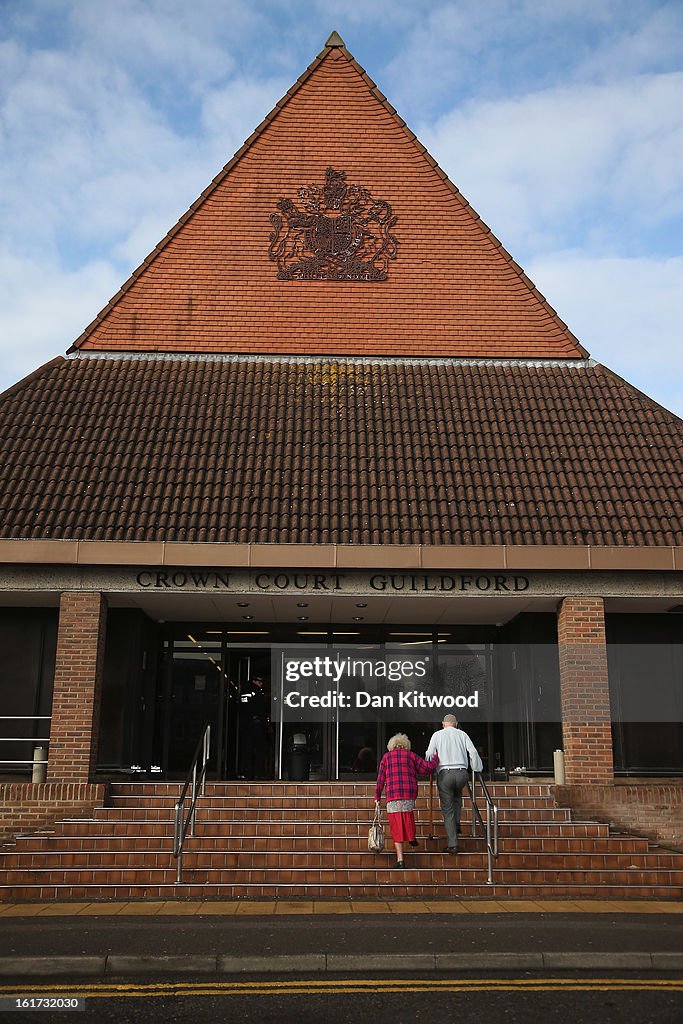 Lead Singer Of N-Dubz Costadinos Contostavlos Arrives At Court For Sentencing After Being Found Guilty Of Affray