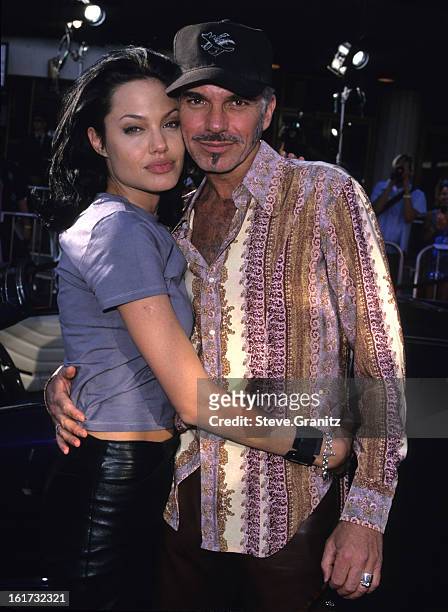 Angelina Jolie and Billy Bob Thornton during "Gone in 60 Seconds" Los Angeles Premiere at National Theater in Westwood, California, United States.