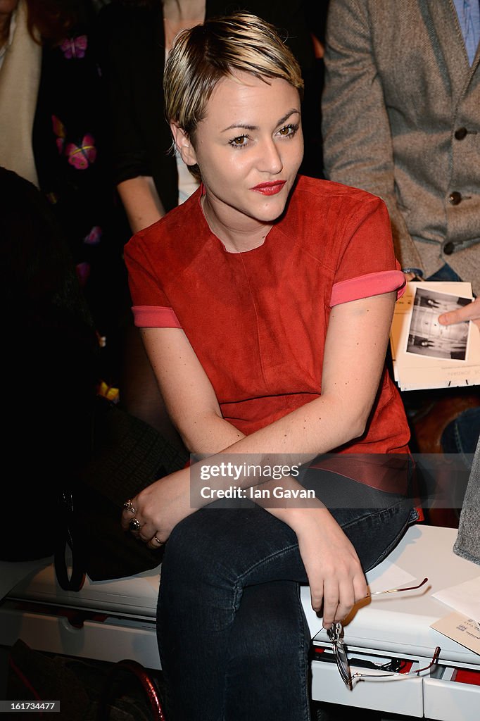 Zoe Jordan - Front Row - LFW F/W 2013