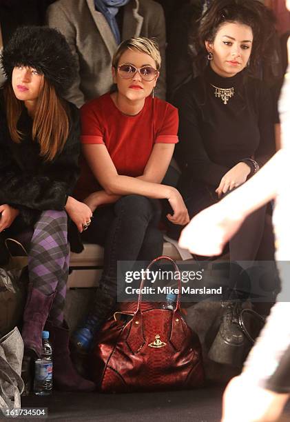 Jaime Winstone attends the Zoe Jordan show during London Fashion Week Fall/Winter 2013/14 at Somerset House on February 15, 2013 in London, England.