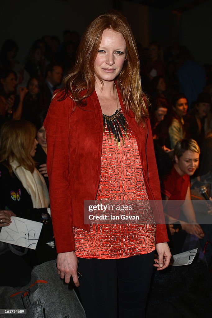 Zoe Jordan - Front Row - LFW F/W 2013