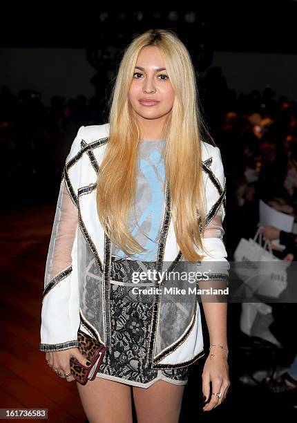 Zara Martin attends the Bora Aksu show during London Fashion Week Fall/Winter 2013/14 at Somerset House on February 15, 2013 in London, England.