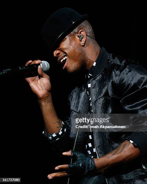Recording artist Ne-Yo performs onstage at Power 106's Valentine's Day concert at Nokia Theatre L.A. Live on February 14, 2013 in Los Angeles,...