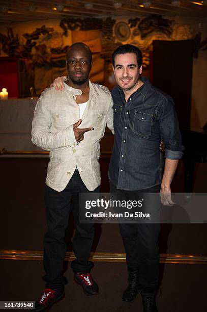 Wyclef Jean and Ivan da Silva performs at Cafe Opera on February 14, 2013 in Stockholm, Sweden.