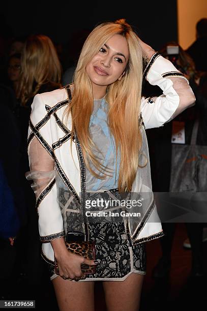 Zara Martin attends the Bora Aksu show during London Fashion Week Fall/Winter 2013/14 at Somerset House on February 15, 2013 in London, England.