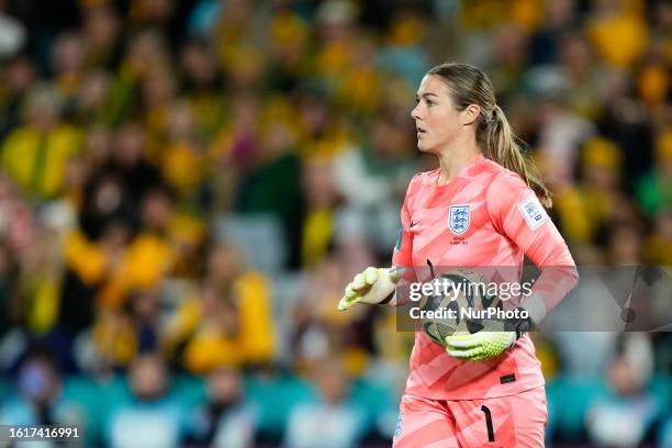 Mary Alexandra Earps of England and Manchester United during the FIFA Women's World Cup Australia &amp; New Zealand 2023 Semi Final match between...