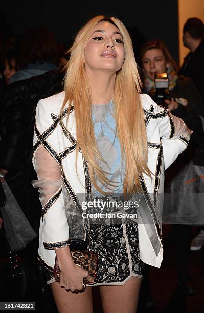 Zara Martin attends the Bora Aksu show during London Fashion Week Fall/Winter 2013/14 at Somerset House on February 15, 2013 in London, England.