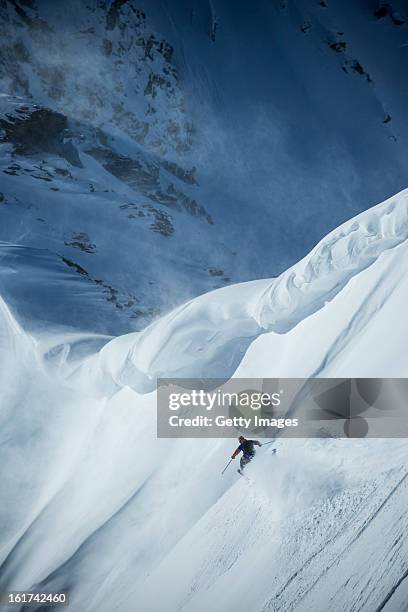 Richard Permin of France and Team Europe competes during day 1 of the Swatch Skiers Cup on February 10, 2013 in Zermatt, Switzerland.