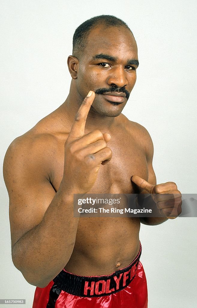 Holyfield Ripped Evander Holyfield poses during a portrait session in New York. News ...