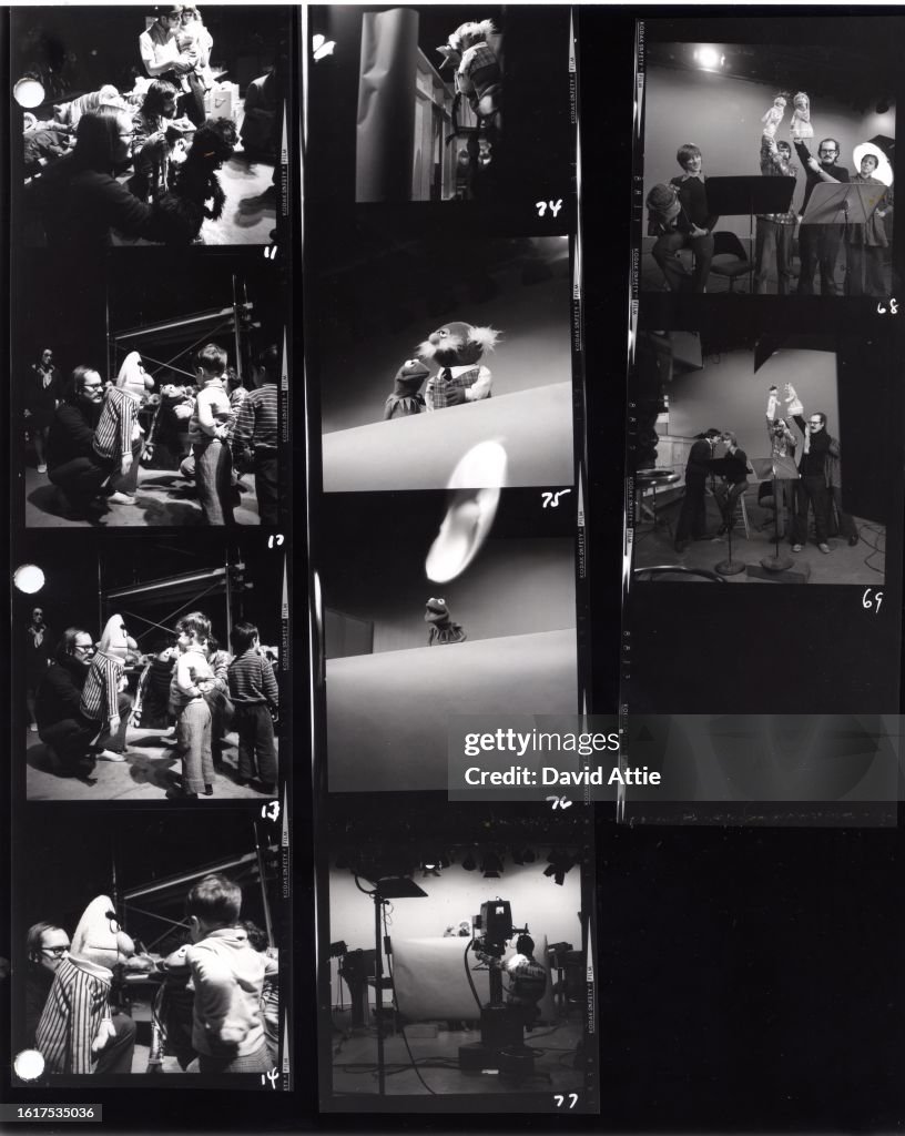 Photographer's Original Contact Sheets Behind the Scenes of Sesame Street's First Season in 1970
