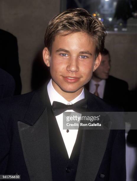Actor Jonathan Taylor Thomas attends the National Conference of Christians and Jews Gala Honoring Joe Roth on November 14, 1996 at Beverly Hilton...