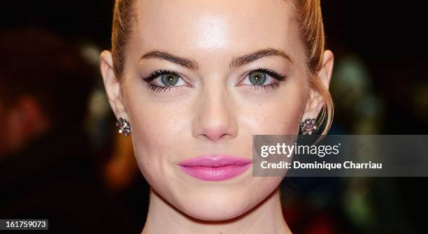 Emma Stone attends the 'The Croods' Premiere during the 63rd Berlinale International Film Festival at Berlinale Palast on February 15, 2013 in...