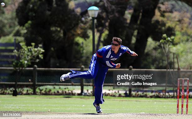 Tom Shrewsbury of England during the 2nd U/19 Youth One Day International match between South Africa and England at Bellville Cricket Club on...