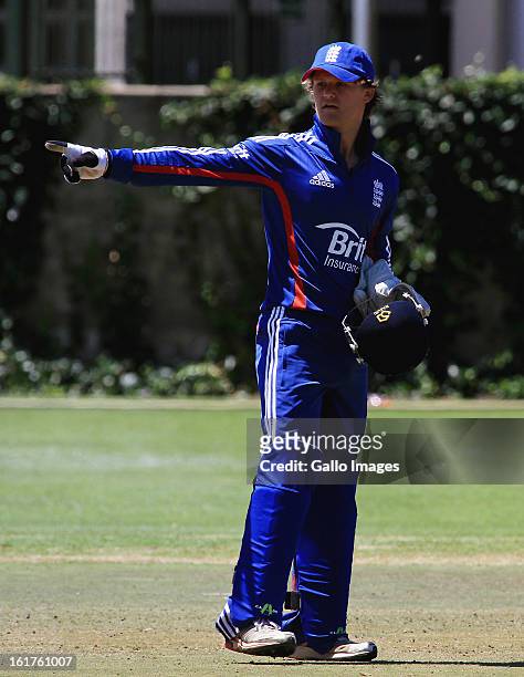 Ben Duckett of England during the 2nd U/19 Youth One Day International match between South Africa and England at Bellville Cricket Club on February...