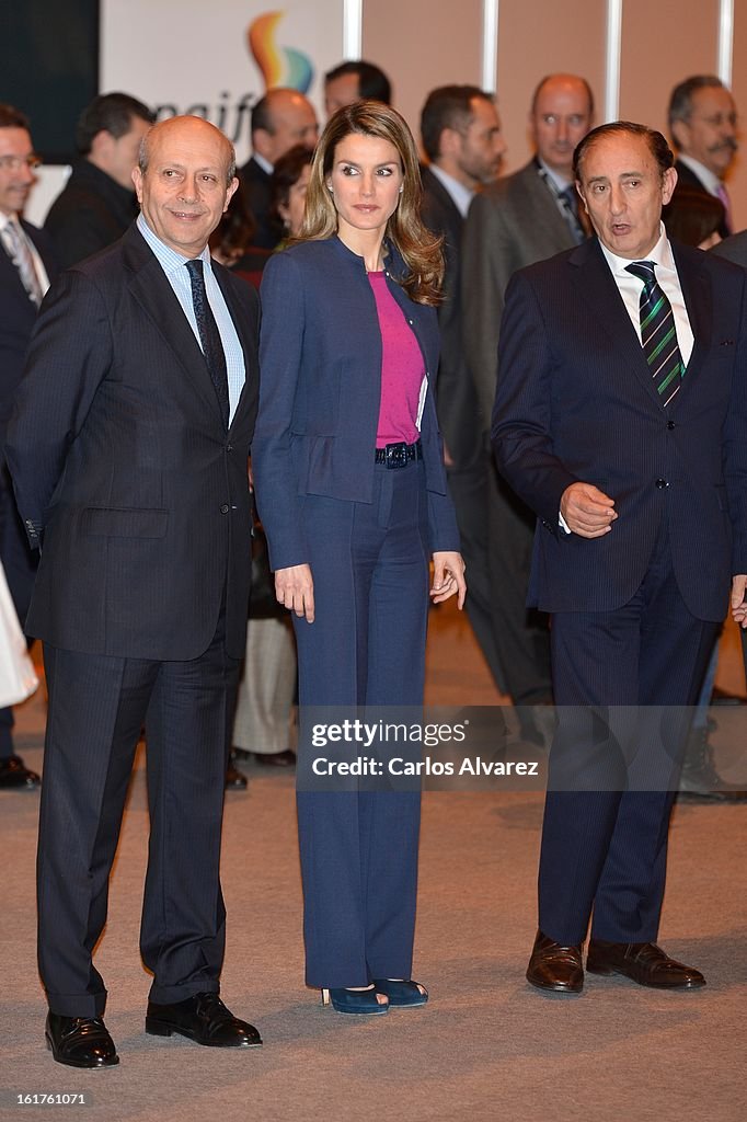 Princess Letizia of Spain Visits 'Wordskills Spain' 2013